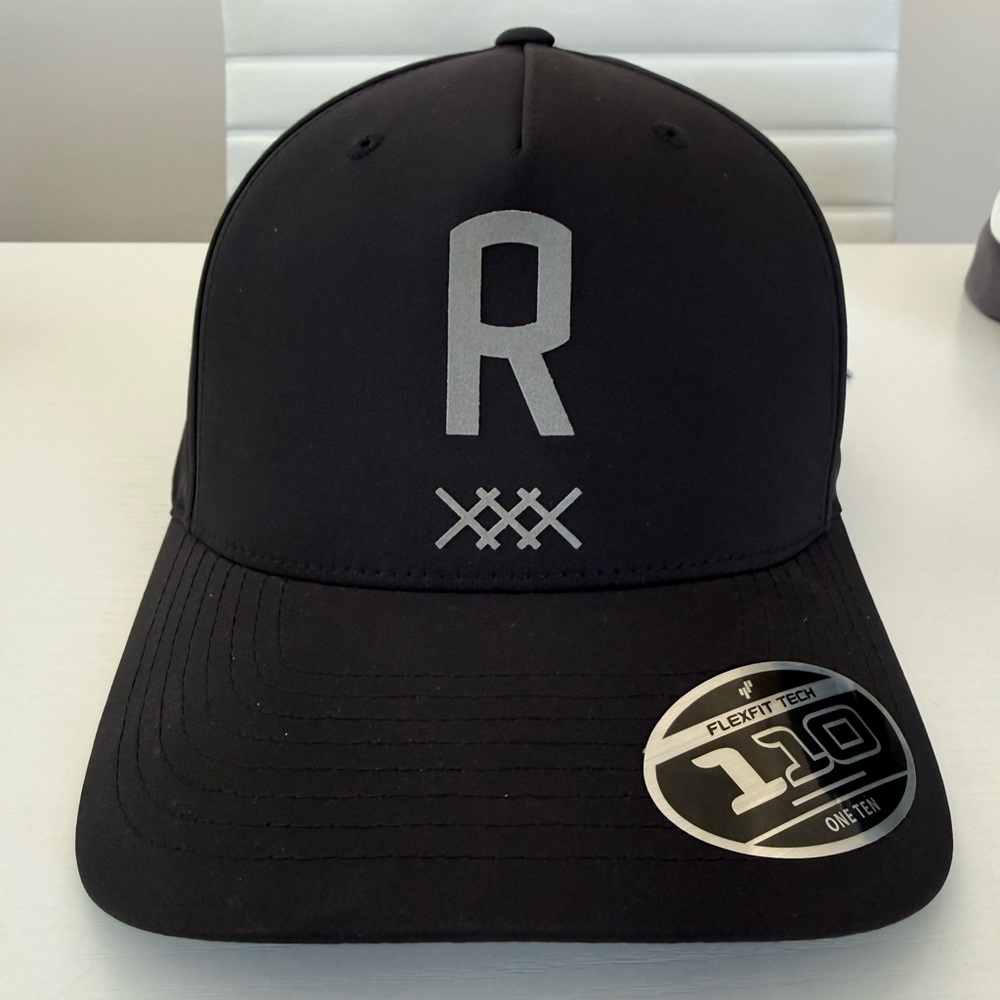 Black Flexfit Cap with Gray Logo